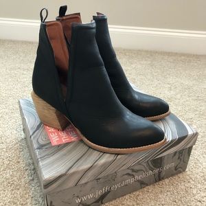 Jeffrey Campbell Leather Heeled Boots size 9